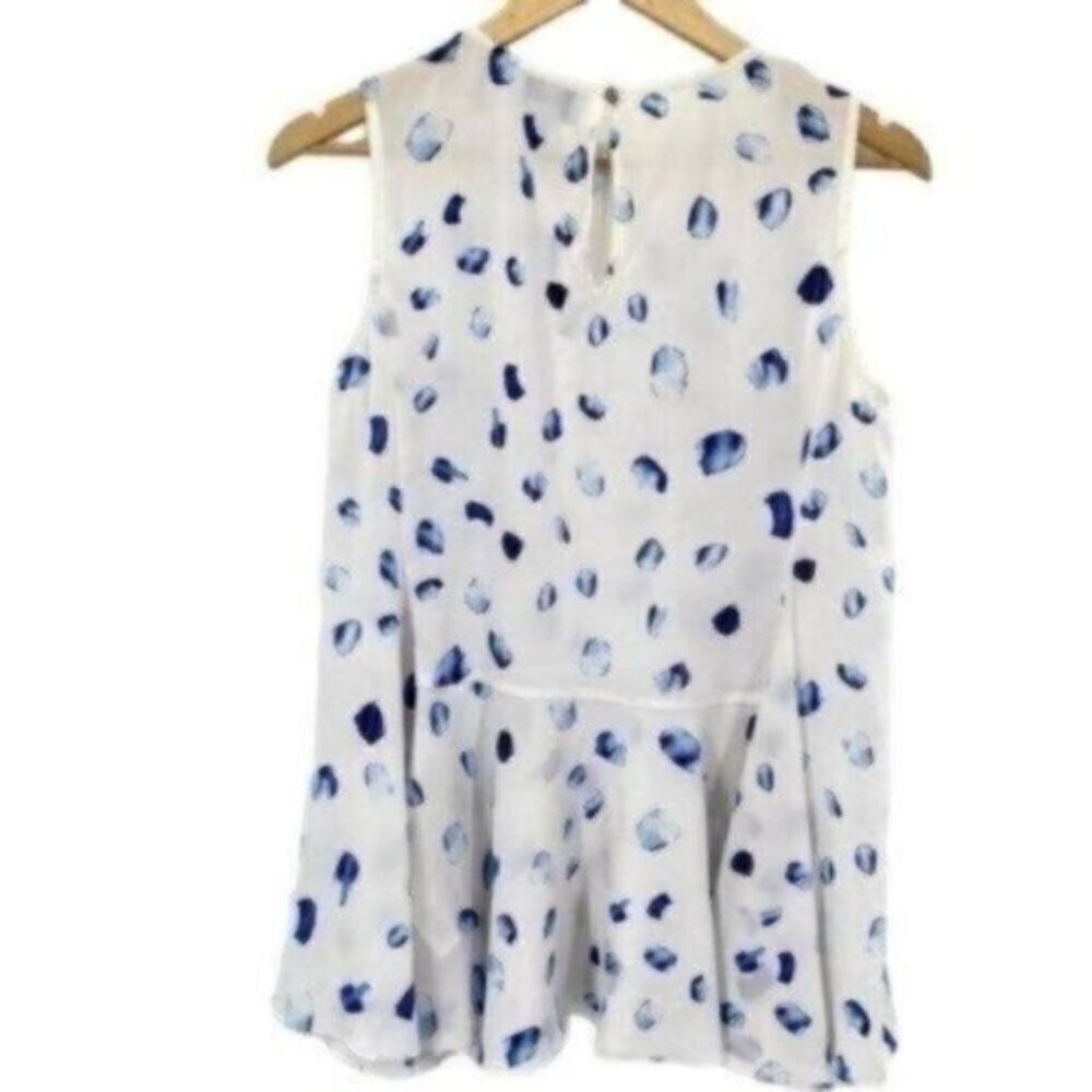 CeCe Womens Sleeveless Asymmetrical Flowy Blouse Top - Picture 9 of 10